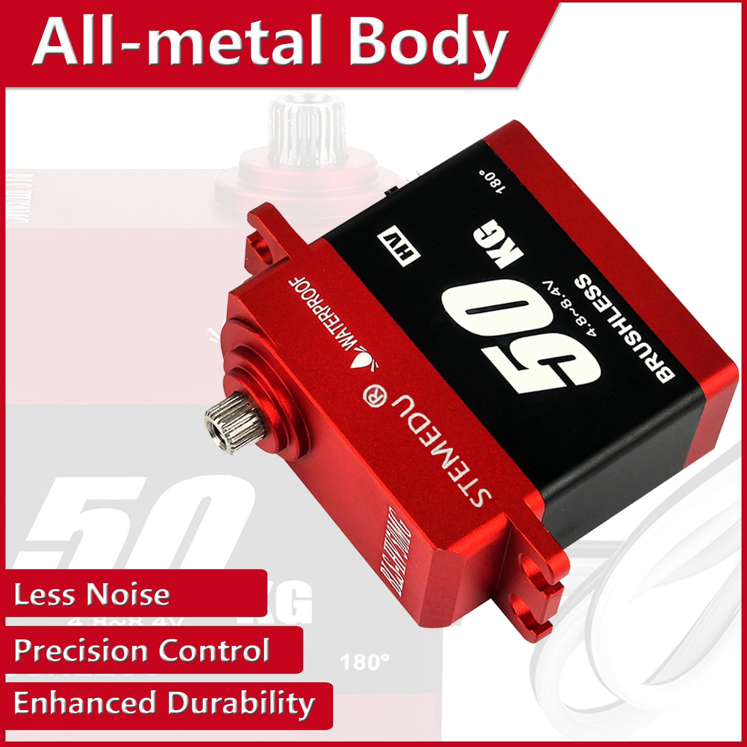 Amazon.com: Stemedu BLS-HV50MG 50KG Brushless Digital Servo